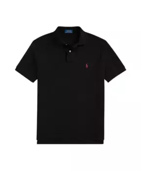 Рубашка-Поло узкого кроя в сетку Polo Ralph Lauren, черный