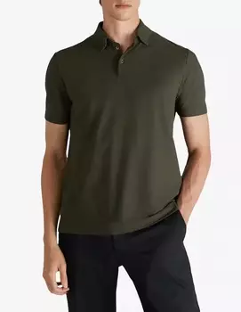 Рубашка-поло узкого кроя Zanone из органического хлопка IceCotton Slowear, цвет Verde Zanone