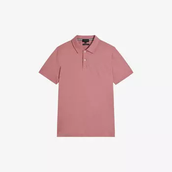 Рубашка-поло узкого кроя Zeiter из хлопка Ted Baker, розовый