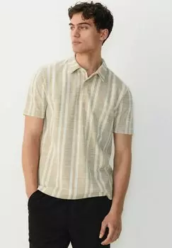 Рубашка поло VERITCAL STRIPE - REGULAR FIT Next, коричневый