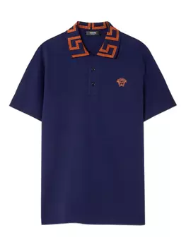 Рубашка поло Versace Greca, синий