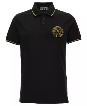 Рубашка поло Versace Jeans Couture, черный