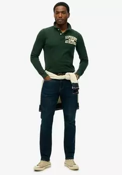 Рубашка поло VINTAGE ATHLETIC - Long sleeved top Superdry, зеленый