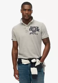 Рубашка поло VINTAGE ATHLETIC Superdry, серый
