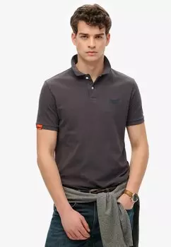 Рубашка поло VINTAGE Superdry, черный