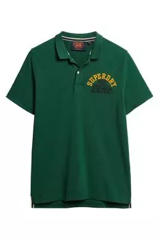 Рубашка-поло Vintage Superstate Superdry, зеленый