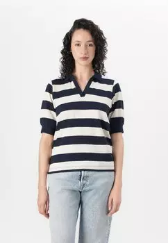 Рубашка поло VMELLY Vero Moda, темно-синий