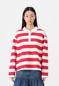 Рубашка поло VMPERNILLE STRIPED TEE Vero Moda, красный