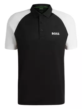 Рубашка поло в двух тонах BOSS, черный