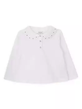 Рубашка поло в горошек Knot, белый