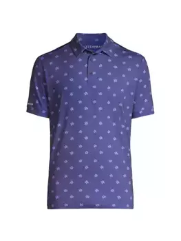 Рубашка-поло в горошек с цветочным принтом Versa Mizzen+Main, цвет set sail floral