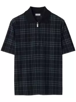 Рубашка поло в клетку Burberry, черный