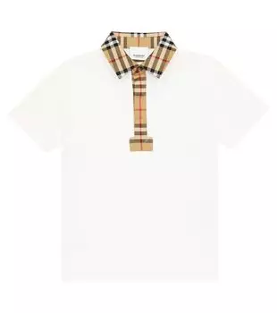 Рубашка-Поло в клетку Vintage Check Burberry, мультиколор