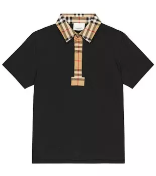 Рубашка-Поло в клетку Vintage Check Burberry, мультиколор