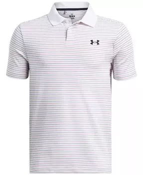 Рубашка поло в полоску для мальчиков Big Boys Under Armour, белый