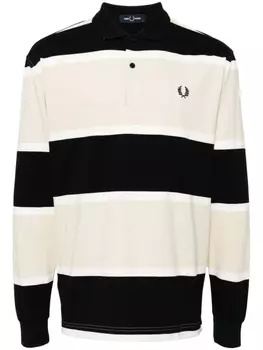 Рубашка поло в полоску Fred Perry, черный