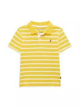 Рубашка-поло в полоску Little Boy's Coast Nautica, желтый