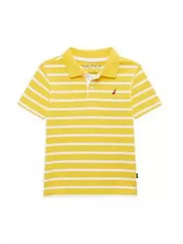 Рубашка-поло в полоску Little Boy's Coast Nautica, желтый