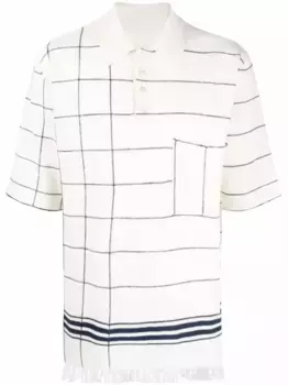 Рубашка поло в полоску MAISON MARGIELA, нейтральный