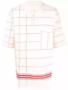 Рубашка поло в полоску MAISON MARGIELA, нейтральный