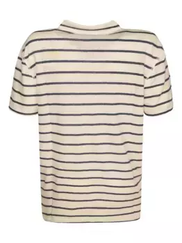 Рубашка поло в полоску Majestic Filatures, нейтральный