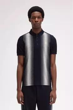 Рубашка поло в полоску омбре Fred Perry, синий