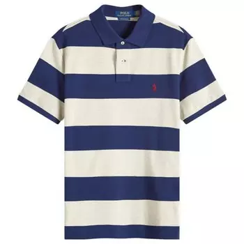 Рубашка-Поло в полоску регби Polo Ralph Lauren, синий