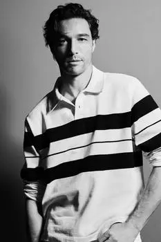 Рубашка поло в полоску ZARA, белый