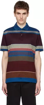 Рубашка-поло в разноцветную полоску Paul Smith