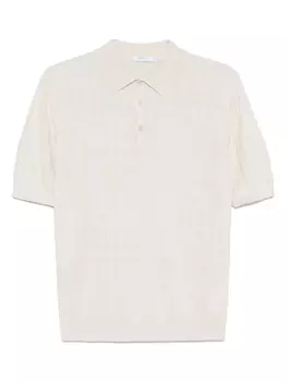 Рубашка-поло в рубчик Boglioli, нейтральный