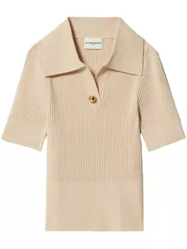 Рубашка поло в рубчик Claudie Pierlot, нейтральный