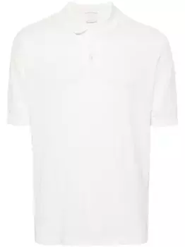 Рубашка поло в рубчик Eleventy, белый