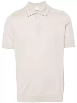 Рубашка-поло в рубчик Eleventy, бежевый