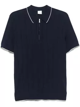 Рубашка поло в рубчик Eleventy, синий