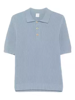 Рубашка поло в рубчик Eleventy, синий