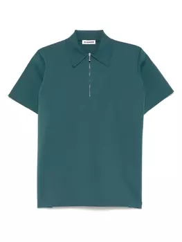 Рубашка поло в рубчик Jil Sander, зеленый