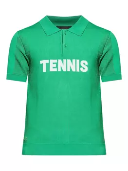 Рубашка-поло в рубчик Lacoste, зеленый
