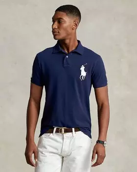 Рубашка поло в сеточку Big Pony Custom Slim Fit Polo Ralph Lauren