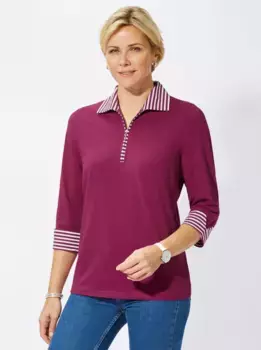 Рубашка-поло в стиле casual Looks "Shirt", фуксия