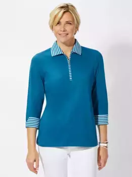 Рубашка-поло в стиле casual Looks "Shirt", цвет Petrol
