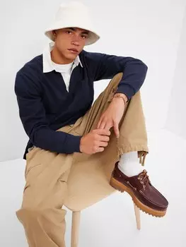 Рубашка-Поло в стиле регби Gap, синий