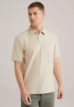 Рубашка поло WE Fashion, бежевый