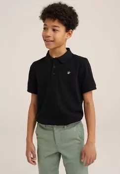 Рубашка-поло WE Fashion, черная