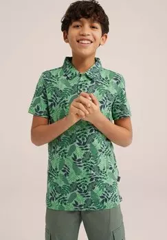 Рубашка-поло WE Fashion, цвет green