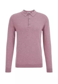 Рубашка-поло WE Fashion, фиолетовая