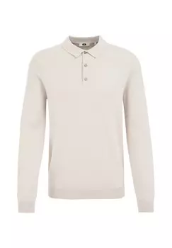 Рубашка поло WE Fashion, кремовый