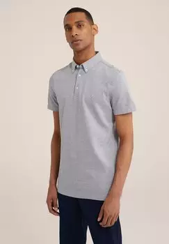 Рубашка-поло WE Fashion, серая