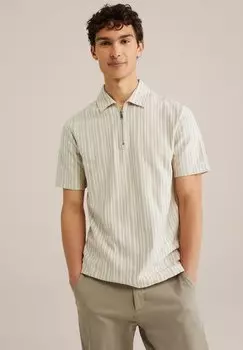 Рубашка поло WE Fashion, серо-коричневый