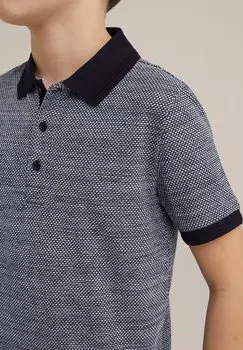 Рубашка-поло WE Fashion, синяя