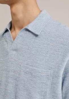 Рубашка-поло WE Fashion, синяя